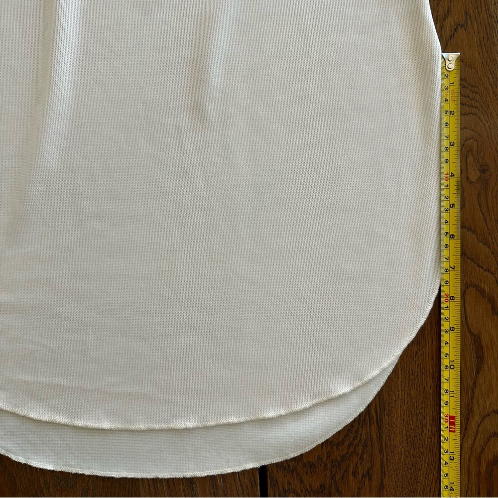 Zara Textured Racerback Sleeveless Tank Midi Dress Cream Off White Size S - Picture 8 of 10